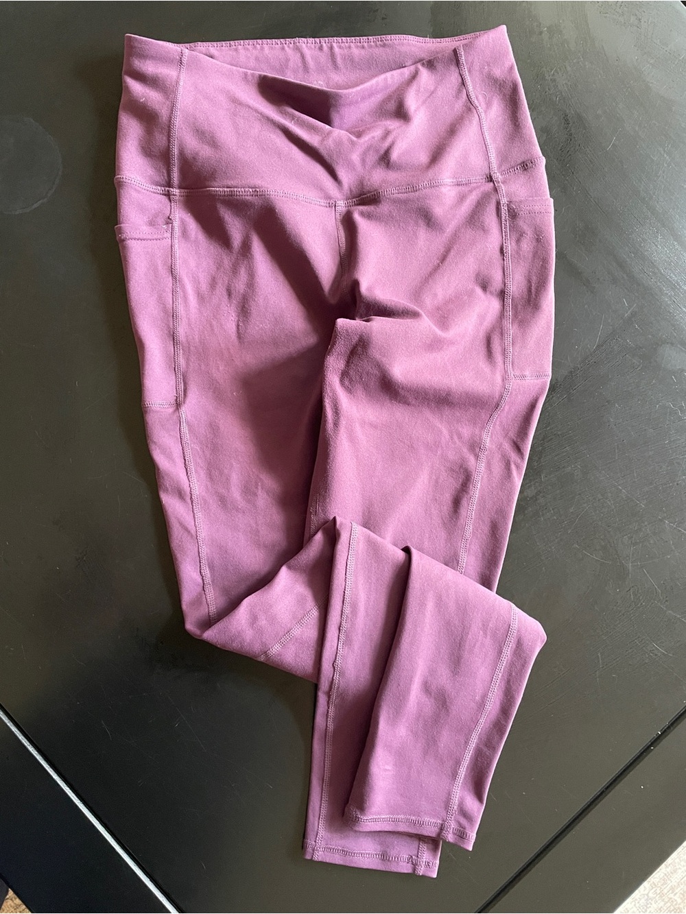 Women's High-Waist Purple Active Leggings